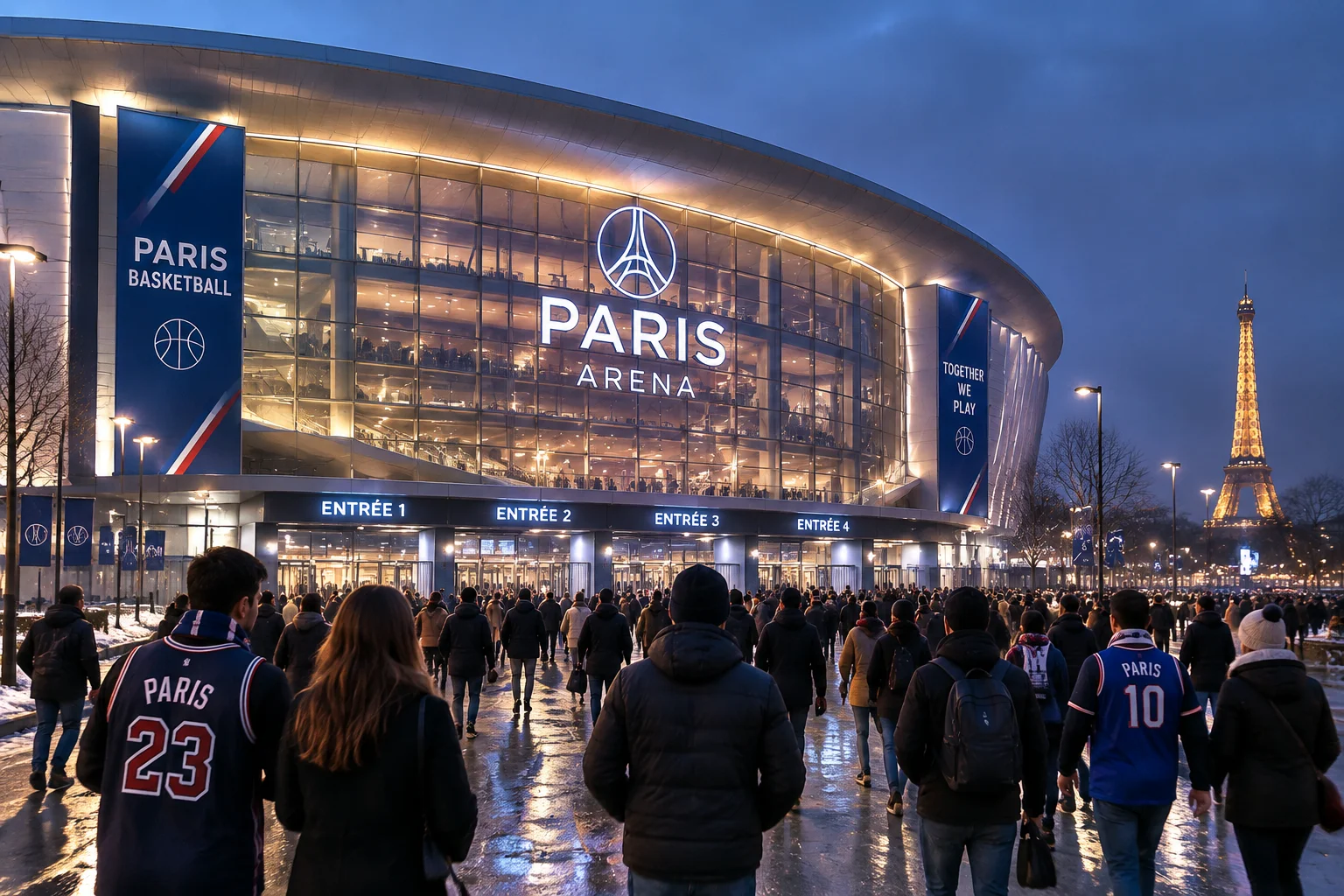 Accès et contrôles à l'Accor Arena lors des rencontres internationales