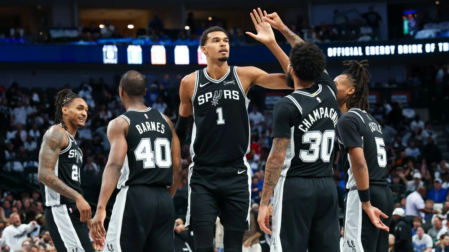 Effectif des San Antonio Spurs en séance d'entraînement
