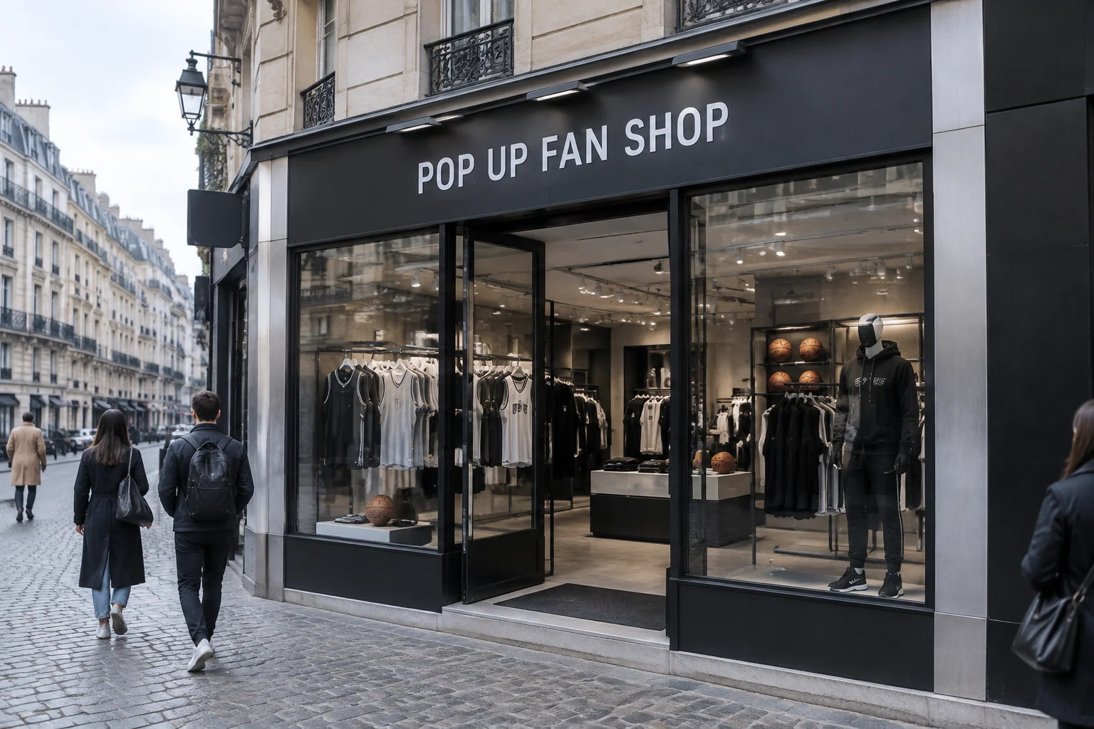 Ouverture de la Boutique Éphémère 'Les Spurs Pop Up Fan Shop' à Paris